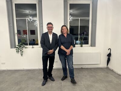 Foto (c) SPD Tuttlingen – (von links) Dr. Stefan Fulst-Blei MdL, Christine Treublut